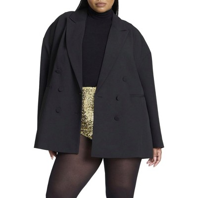 ELOQUII Women's Plus Size Oversized Boxy Blazer