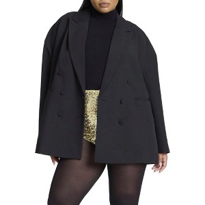 ELOQUII Women's Plus Size Oversized Boxy Blazer - 1 of 4