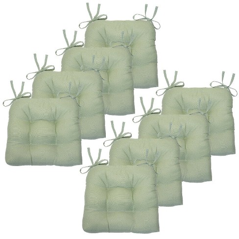 Sage green chair pads hot sale