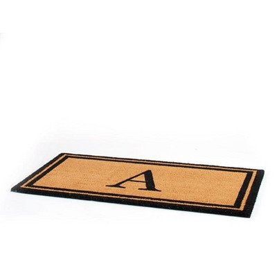 The Lakeside Collection Monogram Estate Coir Doormats - A