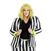 HalloweenCostumes.com White and Black Stripe Women's Blazer | Mischievous Movie Character Themed Costume Jacket - 4 of 4