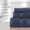 Home Weavers Elegance Essentials 550GSM 100% Cotton Zero Twist Super Absorbent Bath Towel Set - 2 of 4