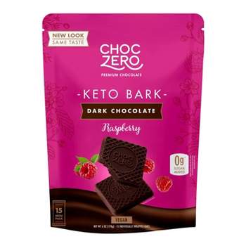 Choc Zero Dark Chocolate Raspberry Keto Bark - 6oz