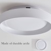 Claxy White LED Flush Mount Ceiling Light 4000K - 4 of 4