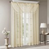 Diamond Sheer Embroidered Waterfall Valance Grey 38x46" - 2 of 4