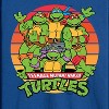 Men's - Teenage Mutant Ninja Turtles - Retro Sunset Circle Long Sleeve Graphic T-Shirt - 2 of 4