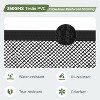 Real Relax Pool Fence Gate, 4×2.5 ft Pool Fence Door for Inground Pools with Lock, Welded Frame with 350GMS Teslin Mesh, Black - 2 of 4