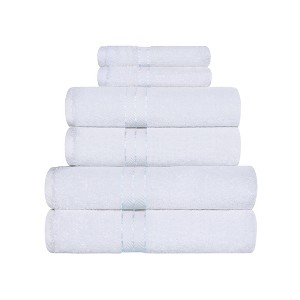 Premium Cotton Solid Plush Heavyweight Hotel Luxury Towel Set by Blue Nile Mills - 1 of 4