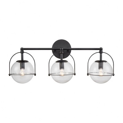Elk Home Langford 3 - Light Vanity in  Matte Black