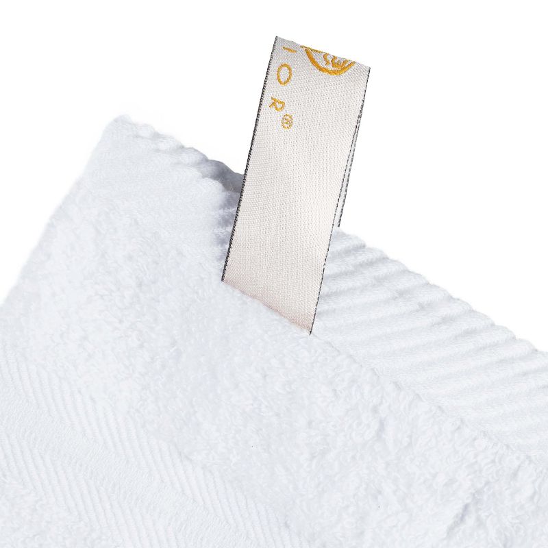Smart Dry Zero Twist 100% Cotton Medium Weight Solid Border 6 Piece Assorted Bathroom Towel Set by Blue Nile Mills, 5 of 7