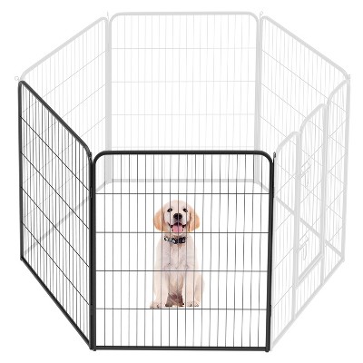 FDW Dog Playpen Pet Dog Fence 2-32 Panels  24/32/40"H Metal Dog Pen Outdoor Exercise Pen with Doors for Large/Medium /Small Dogs for RV,Camping,Yard
