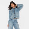 Women's Denim Utility Jacket - Wild Fable™ - 2 of 3