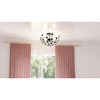 Rosemary 3-Light Matte Black Semi-Flush Mount - 3 of 4