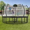 NAYSAYE Trampoline 14FT with Basketball Hoop and Safety Net for Outdoor Fun for Kids and Adults Backyard, Black, 168.00"*102.30"*122.30" - 2 of 4