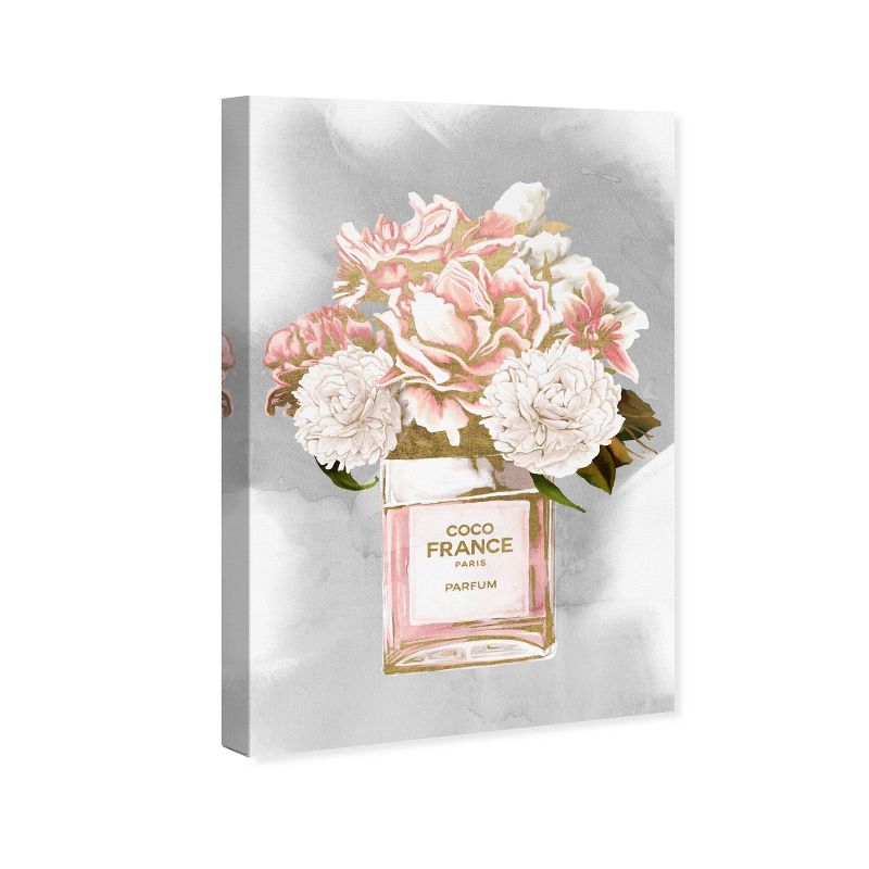 15&#34; x 10&#34; Floral Perfume Peonies Tall Floral and Botanical Unframed Canvas Wall Art in Pink - Oliver Gal, 5 of 6