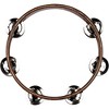 MEINL Compact Wood Tambourine with Double Row Stainless Steel Jingles 8 in. Walnut Brown - 2 of 4