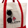 Ball State University Cardinals Primary Logo Canvas Tote Bag With External Pocket, Reusable Shoulder Bag for Shopping, School, Beach, Red - 2 of 4