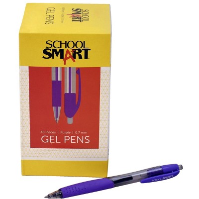 purple gel pens