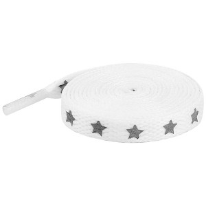 INSPIRE CHIC Reflective Stars Colorful Cool Flat Shoe Laces for Athletic Running Sneakers 2 Pairs - 1 of 4