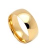 8mm Wedding Band Ring for Men or Women Gold Stainless Steel Ginger Lyne Collection - 3 of 4