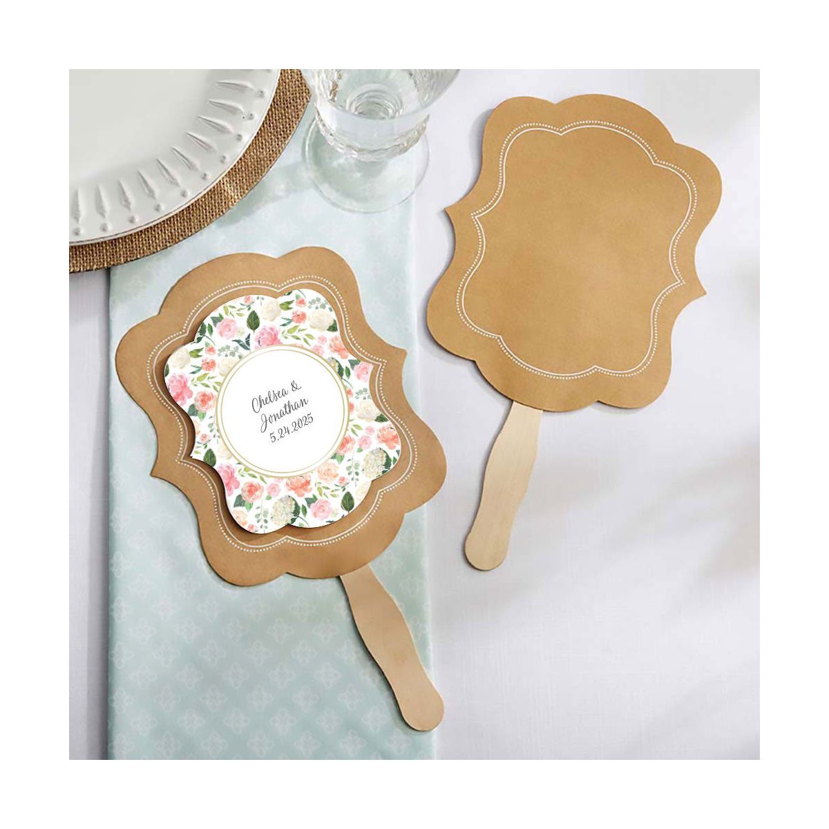 Kate Aspen Kraft Hand Fan (Set of 20) | 28258NA - thumbnail 6
