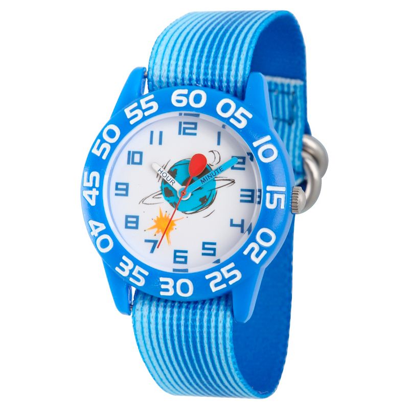 Boys&#39; Red Balloon Thick Plastic Time Teacher Watch - Blue, 1 of 7