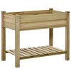 Outsunny Raised Garden Bed, Elevated Wood Planter Box with Legs and Storage Shelf for Backyard, Patio, Balcony for Vegetables, Herbs, and Flowers - 4 of 4