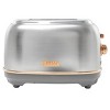 Haden Heritage Wide Slot 2 Slice Toaster Stainless Steel Finish/Copper: 1500W, Bagel & Defrost, 1-Year Warranty - 3 of 4