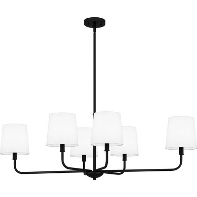 Quoizel Lighting Gallagher 6 - Light Chandelier in  Matte Black