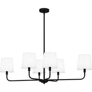 Quoizel Lighting Gallagher 6 - Light Chandelier in  Matte Black - 1 of 4