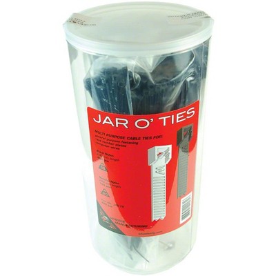 Wheels Manufacturing Zip Tie Black/Natural 200mm 100 Count