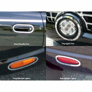 QAA Stainless Steel Marker Trim 8Pc Fits 2002-2006 Ford Thunderbird ML43670 QAA - 1 of 3