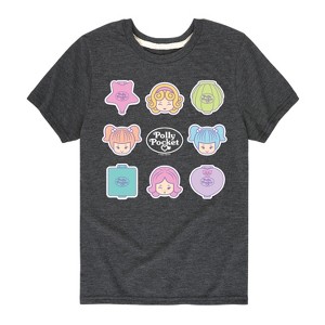 Boys' - Polly Pocket - Polly Pocket Grid Short Sleeve Graphic T-Shirt - 1 of 4