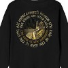 Lord Of The Rings War Of The Rohirrim Rohan Scenery Adult Black Crew Neck Long Sleeve Sweatshirt - 4 of 4
