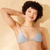 Women's Sparkle Medium Coverage Triangle Bikini Top - Wild Fable™ - 3 of 4