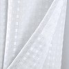 RT Designer Collection Bento Waffle Jacquarduard Shower Curtain 70" x 72" White - 4 of 4
