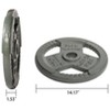 Sapphtopaz Olympic Cast Iron Weight Plates for Barbell, 2-Inch Barbell Plates for Strength Training in Home & Gym, Multiple Weights - 4 of 4
