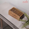 Decorative Medium Burnt Mango Wood Box with Lid - “Trellis” Medium Keepsake Box - Handmade Decorative Box with Lid for Use As Memory Box, Jewelry Box, - 4 of 4