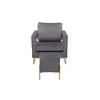 Carolina Living Larenta Upholstered Chair and Footrest - Gray - 2 of 3