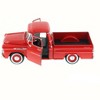 1958 Chevrolet Apache Fleetside Pickup Truck Red 1/24 Diecast Model Car by Motormax - 3 of 4