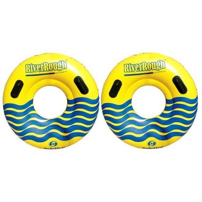 2 NEW Swimline 17035ST Swimming Pool River Rough 48" Heavy Duty Floating Tubes