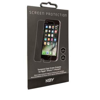 Key Tempered Glass Screen Protector for iPhone 8, iPhone 7 - Clear