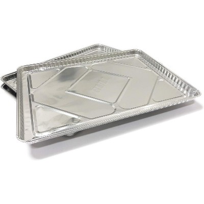 Bull Outdoor Products 24268 Grease Tray Liner, Silver, 12 Pack, for 30" Bull Grills