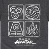 Boys' - Avatar: The Last Airbender - Air Water Earth Fire Grid Short Sleeve Graphic T-Shirt - 2 of 4