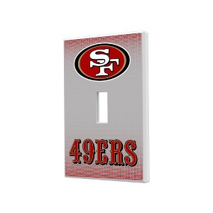 NFL NFC Teams Linen Hidden-Screw Light Switch Plate for Single Toggle - 1 of 4