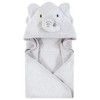 Hudson Baby Cotton Animal Face Hooded Towel, Neutral Safari World, One Size - 3 of 4