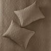SEVOBAL Bedding Sets, Full/Queen Reversible Quilt Set with Classic Stitch Pattern for Cottage Style, Brown, 17.72"*15.35"*6.3" - 4 of 4