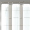 Stripe Yarn Dyed Tassel Fringe Woven Cotton Shower Curtain Taupe Single 72X72 - 2 of 4