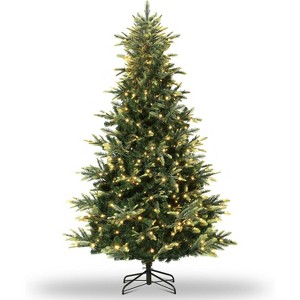 Pre-Lit Slim Aspen Fir Artificial Christmas Tree - 1 of 4