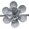 Flower Gray Metal Wall Art - Foreside Home & Garden - 3 of 4